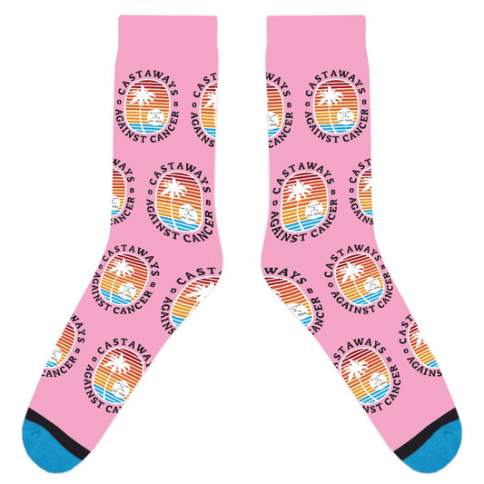 Castaways Dress Socks - Pink