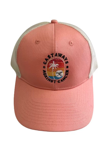 Trucker Hat -  Soft Coral/ Ecru